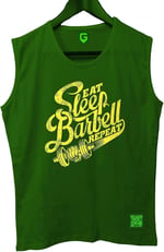 TOP GLORY (T63) SleepBarbellX Kolsuz Sporcu T-Shirt Tank Top -