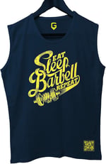 TOP GLORY (T63) SleepBarbellX Kolsuz Sporcu T-Shirt Tank Top -