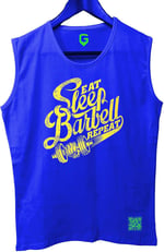 TOP GLORY (T63) SleepBarbellX Kolsuz Sporcu T-Shirt Tank Top -