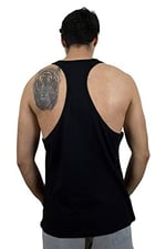 TOP GLORY (T796) Erkek Lacivert Fitness Gym Tank Top Sporcu Atleti-