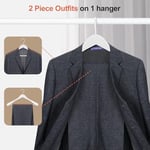 TOPIA HANGER Beyaz Ahşap Elbise Askısı 6'lı Paket, Ahşap Takım Elbise Askıları, Ekstra Geniş Omuzlu Parlak Kaplama, Kalın Beyaz Kancalar ve Kaymaz Çubuk, Mont, Takım Elbise, Elbise, Ceket, Ağır Kumaş
