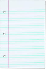 Tops notebook Filler kağıt, çizgili, 21,6 x 14 cm, delikli, Schwergewicht, 100 yaprak/paket (62304)