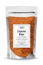 TOS The Organic Spices Cayenne Biber 1 Kg (1. Kalite) Capsicum Annuum, TOS5589