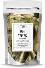 TOS The Organic Spices Köri Yaprağı 50 gr (1. Kalite) Murraya Koenigii Curry Leaf Hindistan, TOS1731