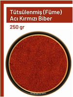 TOS The Organic Spices Tütsülenmiş (FÜME) Acı Biber 250 gr (1. KALİTE) Capsicum Annuum, TOS3139