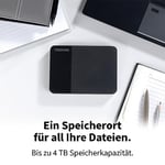 Toshiba 4TB Canvio Ready - taşınabilir harici 2,5 inç sabit disk, SuperSpeed USB 3.2 Gen 1, Microsoft Windows 7, 8 ve 10 ile uyumlu, siyah (HDTB410EK3AA)
