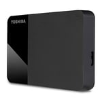 Toshiba 4TB Canvio Ready - taşınabilir harici 2,5 inç sabit disk, SuperSpeed USB 3.2 Gen 1, Microsoft Windows 7, 8 ve 10 ile uyumlu, siyah (HDTB410EK3AA)