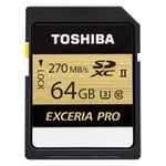 Toshiba Thn-N501G0640E6 Exceria Pro 64Gb Sdxc Uhs-Ii U3 270/250 - Seçenekler: 64 GB, 128 GB, 256 GB