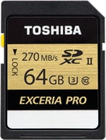 Toshiba Thn-N501G0640E6 Exceria Pro 64Gb Sdxc Uhs-Ii U3 270/250 - Seçenekler: 64 GB, 128 GB, 256 GB