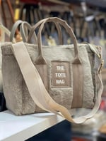 TOTE BAG Yeni Sezon Peluş Çanta (bej)