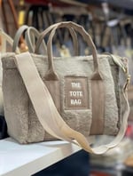 TOTE BAG Yeni Sezon Peluş Çanta (bej)