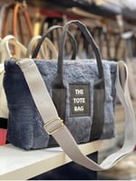 TOTE BAG Yeni Sezon Peluş Çanta (gri)