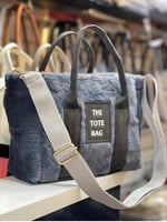 TOTE BAG Yeni Sezon Peluş Çanta (gri)