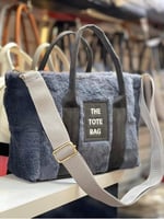 TOTE BAG Yeni Sezon Peluş Çanta (gri)