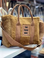 TOTE BAG Yeni Sezon Peluş Çanta (kahverengi)