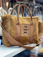 TOTE BAG Yeni Sezon Peluş Çanta (kahverengi)