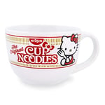 Toynk Sanrio Hello Kitty x Nissin Kupası Erişte 680 ml Seramik Çorba Kupası | Dondurma, Tahıl, Yulaf Ezmesi için Kase | Espresso, Kafein, İçecek için Büyük Kahve Fincanı | Sevimli Ev ve Mutfak Ürünler