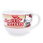 Toynk Sanrio Hello Kitty x Nissin Kupası Erişte 680 ml Seramik Çorba Kupası | Dondurma, Tahıl, Yulaf Ezmesi için Kase | Espresso, Kafein, İçecek için Büyük Kahve Fincanı | Sevimli Ev ve Mutfak Ürünler