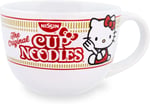 Toynk Sanrio Hello Kitty x Nissin Kupası Erişte 680 ml Seramik Çorba Kupası | Dondurma, Tahıl, Yulaf Ezmesi için Kase | Espresso, Kafein, İçecek için Büyük Kahve Fincanı | Sevimli Ev ve Mutfak Ürünler