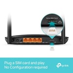 TP-Link Archer MR600, 4G+ Cat6 AC1200 Mbps Wireless Dual-Band Gigabit Router, 4G/3G SIM Yuvası, MU-MIMO Teknolojisi, Yapılandırma Gerektirmez, Konuk Ağı ve Ebeveyn Kontrolü Desteği