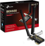 TP-Link Archer TBE400E | BE6500 Wi-Fi 7 PCIe Adaptör | Bluetooth 5.4 | Üç Bant 2882 + 2882 + 688 Mbps | Çift Anten | WPA3 Güvenlik | OFDMA & MU-MIMO | Windows 11 64-bit Uyumluluk