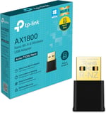 TP-Link Archer TX20U Nano, AX1800 Mbps, Çift Bant, MU-MIMO, USB 2.0, WPA3, Windows 10/11 Uyumlu, Wi-Fi 6 Nano USB Adaptör