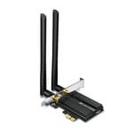 TP-Link Archer TX50E, AX3000 Mbps Wi-Fi 6 Bluetooth 5.0 PCIe Ağ Kartı, İki Anten, 1024-QAM,OFDMA ve 160 MHz Bant Genişliği, Ultra Düşük Gecikme, Intel Wi-Fi 6 Yonga Seti, Windows 10/11'i Destekler