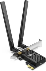 TP-Link Archer TX55E, AX3000 Wi-Fi 6 Bluetooth 5.2 PCIe Ağ Kartı, İki Anten, Özel Soğutucu, 1024-QAM, Ultra Düşük Gecikme, Intel Wi-Fi 6 Yonga Seti, Windows 10/11'i Destekler