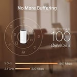 TP-Link Deco M4 2-pack, AC1200 Mbps, Dual-Band, Gigabit Portları, 100 Cihaza Kadar Bağlanılabilirlik, 260 m²'ye Kadar Kapsama, Mobil Uygulama ile Kolay Kurulum, Wi-Fi 5 Mesh Sistemi