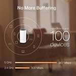 TP-Link Deco M4 3-pack , AC1200 Mbps, Dual-Band, Gigabit Portları, 100 Cihaza Kadar Bağlanılabilirlik, 370 m²'ye Kadar Kapsama, Mobil Uygulama ile Kolay Kurulum, Wi-Fi 5 Mesh Sistemi