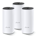 TP-Link Deco M4 3-pack , AC1200 Mbps, Dual-Band, Gigabit Portları, 100 Cihaza Kadar Bağlanılabilirlik, 370 m²'ye Kadar Kapsama, Mobil Uygulama ile Kolay Kurulum, Wi-Fi 5 Mesh Sistemi