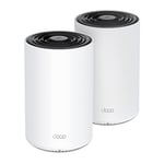TP-Link Deco PX50 2-Pack, AX3000 + G1500, 1 GHz CPU, Powerline/Mesh, Yapay Zeka Desteği, Gigabit Portları, 150 Cihaza Kadar Bağlantı, 420 m² 'ye Kadar Kapsama, Powerline M - Seçenekler: 2-Pack, 3-Pack