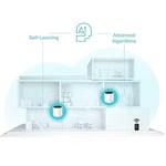 TP-Link Deco X55 2-pack, AX3000 Mbps, Yapay Zeka Desteği, Gigabit Portları, 150 Cihaza Kadar Bağlanılabilirlik, 420 m²'ye Kadar Kapsama, Mobil Uygulama ile Kolay K - Seçenekler: 1-pack, 2-pack, 3-pack