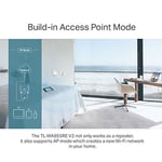 TP-Link N300 Evrensel Menzil Genişletici, Geniş Bant/Wi-Fi Genişletici, Wi-Fi Güçlendirici/Hotspot, 1 Ethernet Bağlantı Noktası ve 2 Harici Anten, Tak ve Çalıştır, Dahili Erişim Noktası Modu,