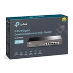 TP-Link TL-SG1008MP, 8-Port Gigabit Desktop/Rackmount Switch with 8-Port PoE+