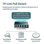 TP-Link TL-SG105PE, 5-Port Gigabit Easy Smart Switch with 4-Port PoE+
