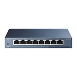 TP-Link TL-SG108 V3 8 Portlu Gigabit Ağ Anahtarı 8 Port Siyah TL-SG108