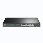 TP-Link TL-SG1218MP, 18-Port Gigabit Rackmount Switch with 16 PoE+