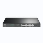 TP-Link TL-SG1218MP, 18-Port Gigabit Rackmount Switch with 16 PoE+