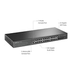TP-Link TL-SG3428, JetStream 24-Port Gigabit L2 Managed Switch with 4 SFP Slots