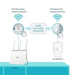 TP-Link TL-WPA7617 KIT, AV1000 Gigabit Passthrough Powerline ac Wi-Fi Kit