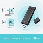 TP-Link WiFi Stick 6 güçlü AX1800Mbps, Archer TX20U, WLAN USB adaptörü, WLAN dongle, USB 3.0 Dual-Band, 2.4G/5GHz, MU-MIMO, WPA3, Windows 11/10 ile uyumlu