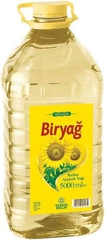 Trakyabirlik Biryağ Rafine Ayçiçek Yağı Köşeli Pet 5 lt