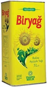 Trakyabirlik Biryağ Rafine Ayçiçek Yağı Teneke 5 lt