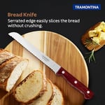Tramontina Polywood Saplı Tırtıklı Ekmek Bıçağı (30cm)
