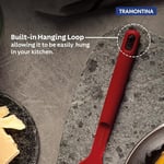 Tramontina Softta kırmızı silikon spatula - 210°C'ye kadar ısıya dayanıklı, pişirme, çevirme ve karıştırma için ideal - yapışmaz ve seramik tencere için güvenli