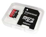 Transcend Premium Class 10 microSDXC 64 GB hafıza kartı, SD adaptörlü (UHS-I, 45 Mbps okuma hızı) [Amazon hayal kırıklığı yaratmayan ambalaj]