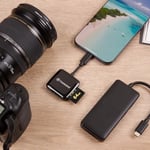 Transcend TS-RDC3 çok fonksiyonlu kart okuyucu (USB 3.2, Gen 1), siyah