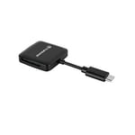 Transcend TS-RDC3 çok fonksiyonlu kart okuyucu (USB 3.2, Gen 1), siyah