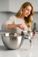 Transformacion Inox Çelik Profesyonel Ölçülü Arıştırma Kabı - 400 Ml Sos & Hazırlık Şefi Serisi, 7430000722672